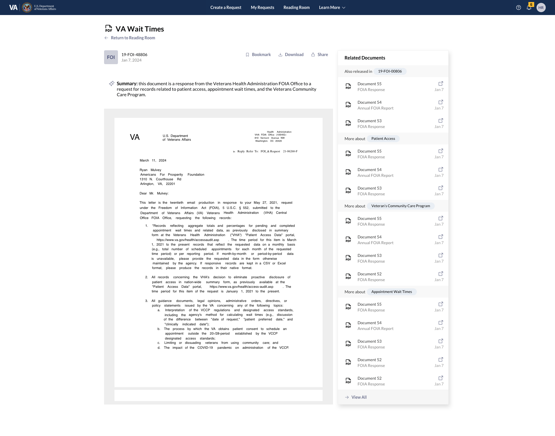 Document viewer with sharing capabilities and ML-powered recommendations