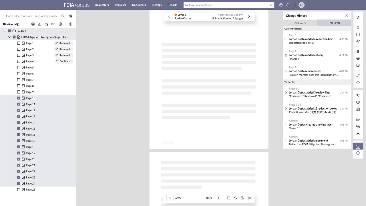 Document viewer after redesign with clearer reading hierarchy