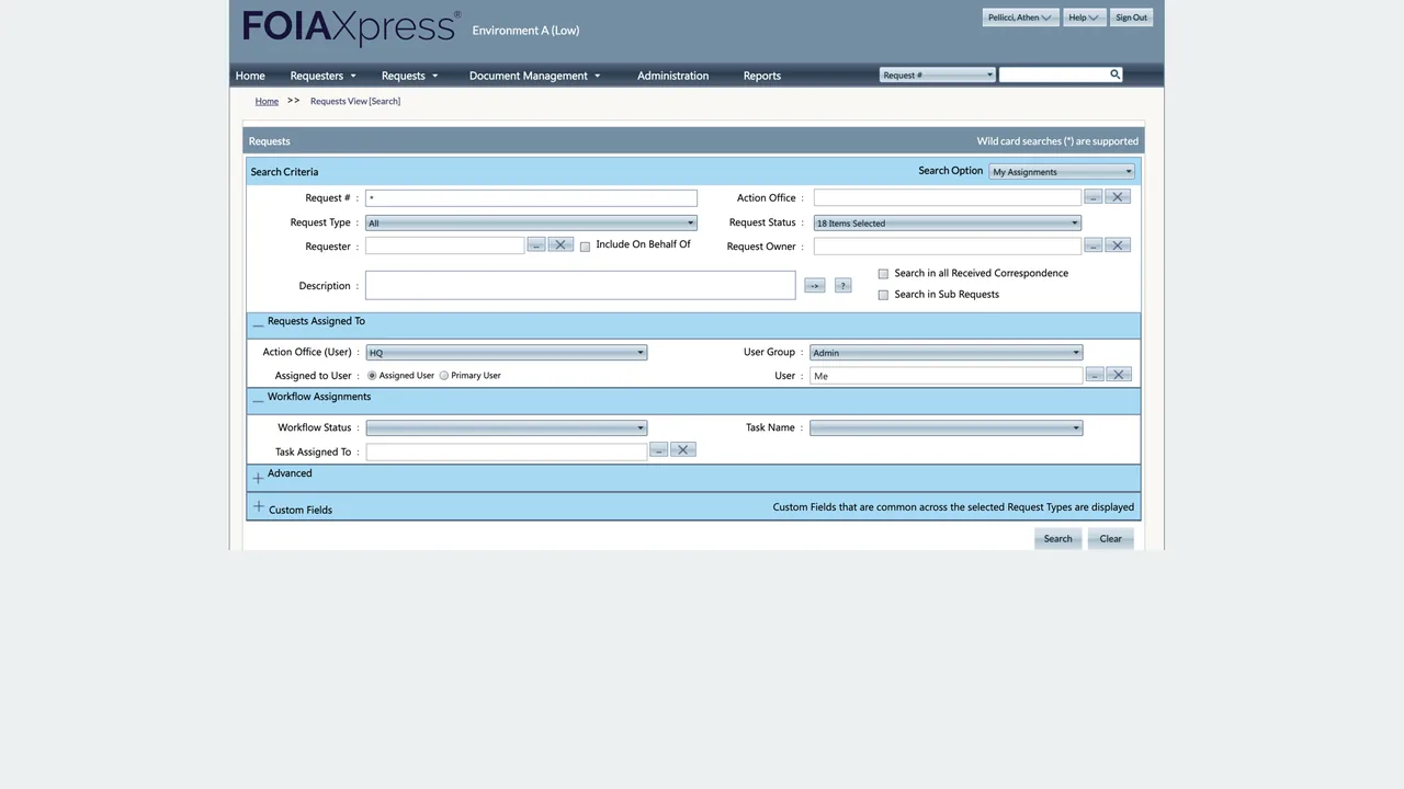 Search screen before the design system, dense and hard to scan